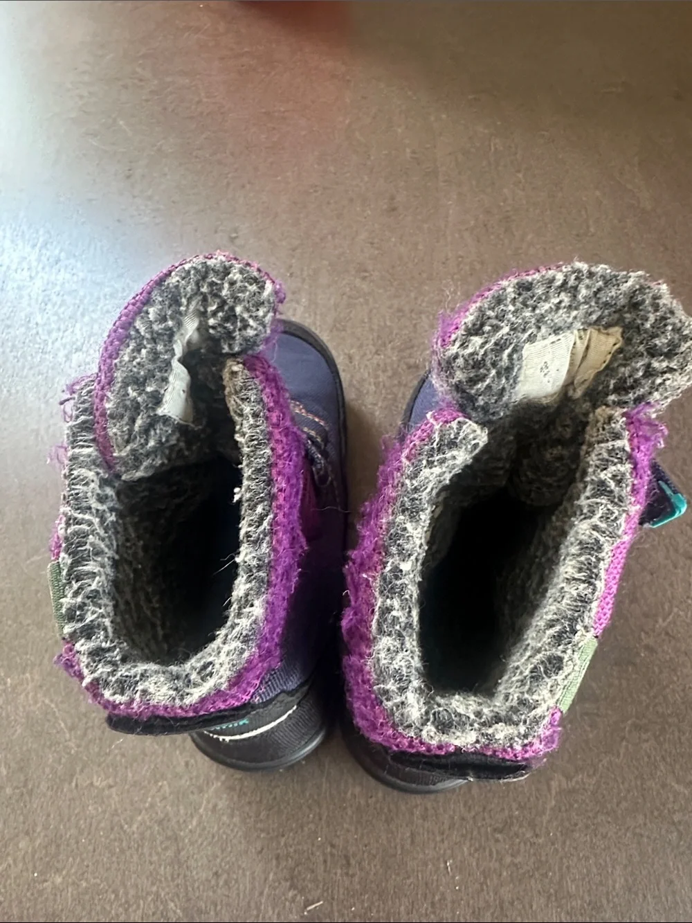 Kamik Kids Purple and Navy Waterproof Winter Boots toddler 11